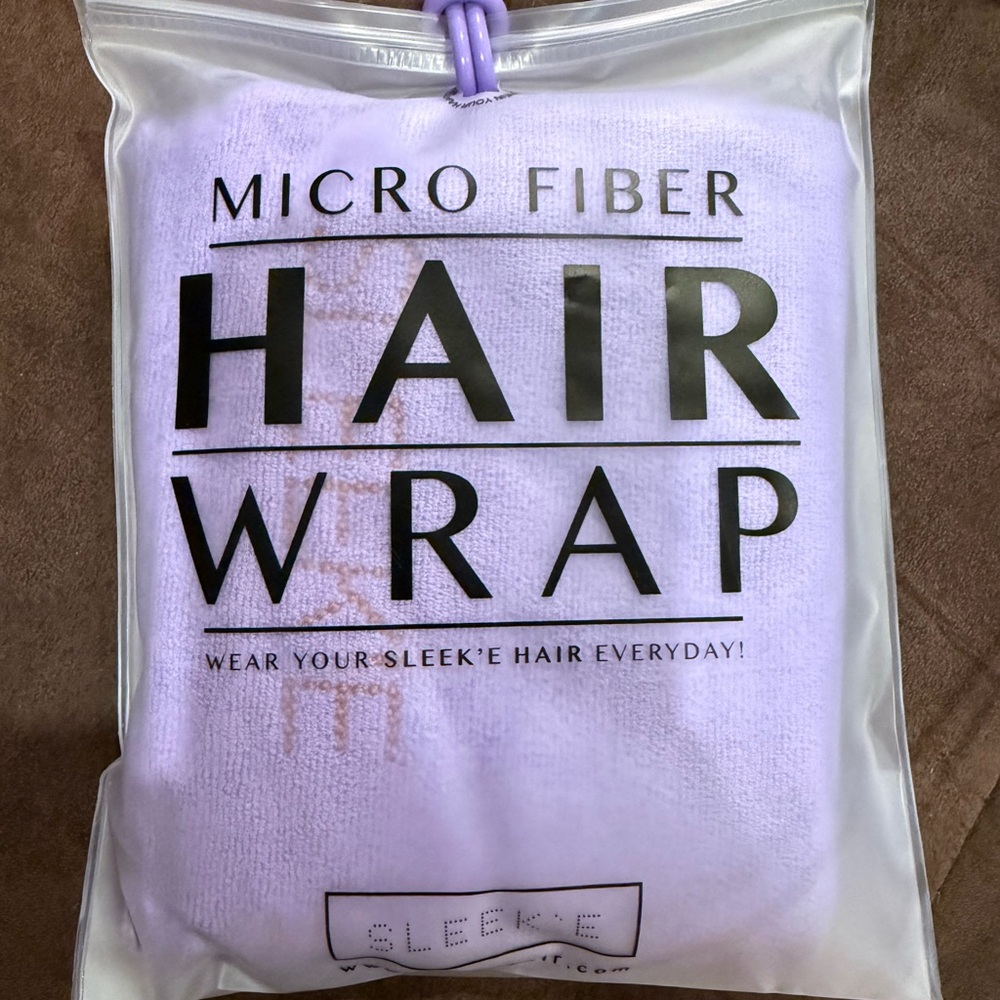 Purple Microfiber Hair Wrap